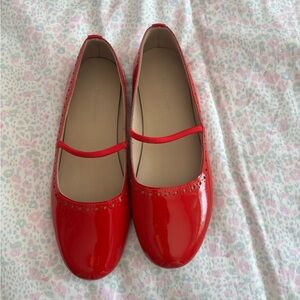 Elephantito patent red Mary Janes girls 35 US 4y